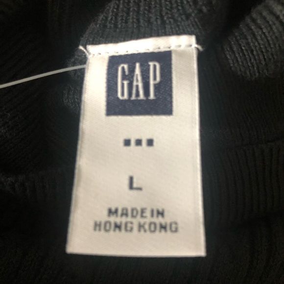 NWT GAP black sleeveless turtleneck top - Picture 3 of 4